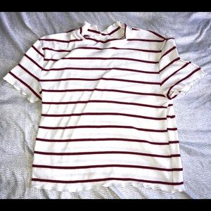 Cropped Striped Tee
